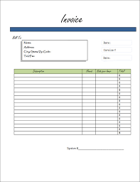 Free Printable Service Invoice Forms Free Printable Blank Invoice