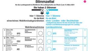 Aus wikipedia, der freien enzyklopädie. Stimmzettel Fur Die Landtagswahl In Rheinland Pfalz Richtig Ausfullen So Geht S Region
