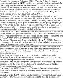 environmental laws and executive orders