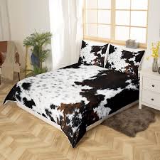 Cow Fur Print Duvet Comforter Cover