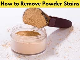 how to remove powder from clothes