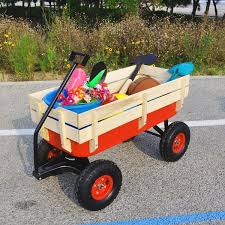 Steel Wagon Children Kid Garden Cart