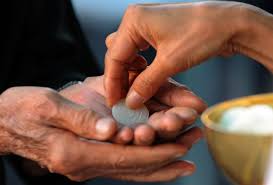 Image result for communion by hands