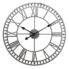 roman numeral garden wall clock