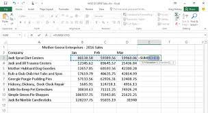 how to use autosum in excel 2016 dummies