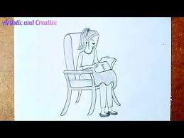 how to draw a person sitting down on a