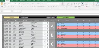 World Cup 2018 Excel Template Download Predict Play