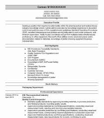 Quality Control Inspector Resume Sample Livecareer