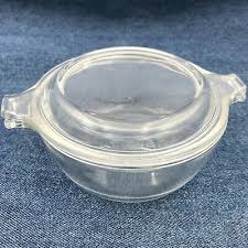 Vintage Pyrex 018 Clear Glass Dish With