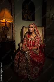 traditional indian bridal costume
