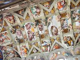 The Sistine Chapel with frescos by the greatest Italian    