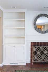 White Built In Bookshelves Around The