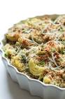 baked artichoke side with crumb topping