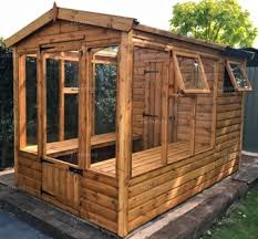 wooden greenhouse 154 built in shed
