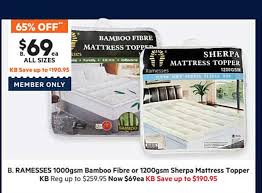 ramesses 1000gsm bamboo mattress topper