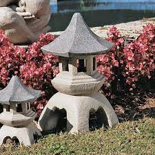 Large Pagoda Lantern Garden Statue Home