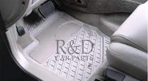 rubber floor mat set mocca brown volvo