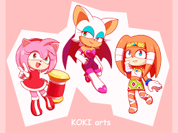Chibis forever — Unexpected fan art (ง ื▿ ื)ว Amy Rose / Rouge /...