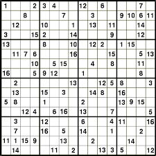 Imagenes o pdf, 6 sudokus por pagina. 16x16 Sudoku Puzzle A Lot Of Numbers Sudoku Sudoku Puzzles Sudoku Printable