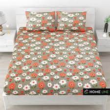 Pattern Cotton Double Bed Sheet At