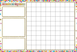 Confetti Hundred Squares Smart Poly Chart Write On Wipe Off