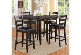Large selection of decors and styles to choose from. Crown Mark Tahoe 5 Piece Counter Height Table And Chairs Set Darvin Furniture Pub Table And Stool Sets