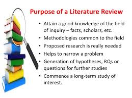 Why do you need to carry out a literature review 