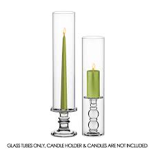 4 X 18 Glass Hurricane Candle Holder