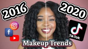 2016 vs 2021 makeup trends tiktok