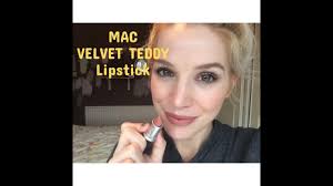 mac velvet teddy lipstick review