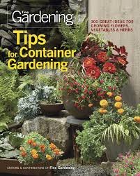 tips for container gardening from the