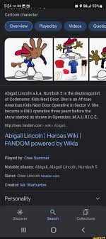 abigail lincoln a k a numbuh 5 is the