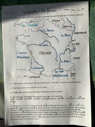 Carte de france et ses régions. Geographie Cm1 Ecole Jean Moulin De Verton