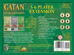 Mayfair Games Catan Cities Knights 5 6 Player Extension 4th Edition