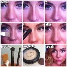 Long and narrow nose shapes need a slight widening contour. Makeup Tricks That Help Your Nose Look Smaller Alldaychic