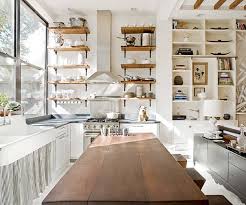 open shelves in kitchen