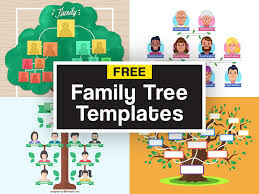 family tree template for kids archives