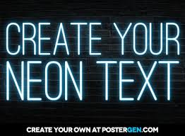 neon text facebook cover maker funny