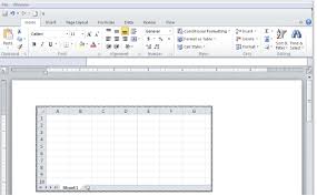 how to insert excel file into word like