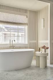 Master Bath With Reeded Wall Panels