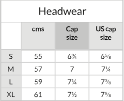 Size Guide Headwear Dubarry Eu