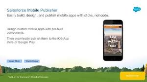 Salesforce mobile app has offline capability. Salesforce Mobile Publisher Youtube