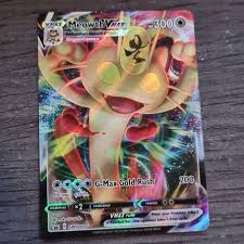 Pokemon vmax have massive hp and powerful attacks, but when a pokemon vmax is knocked out, your opponent takes three prize cards! Meowth Vmax Rare Pokemon Card Swsh005 Mint Pokemon Depop