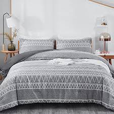 Atarashi Queen Boho Grey Comforter Set