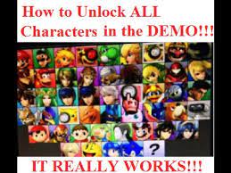 Super smash bros melee intro & unlocking all characters. Unlock All Characters Ssb4 3ds Demo Youtube