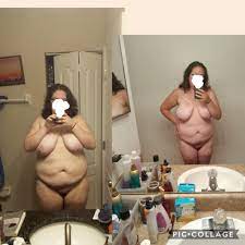 Several people asked for a fully nude progress pic, so here it is. 60ish  lbs in 6 months. Just wish that tummy would disappear. : r/NakedProgress