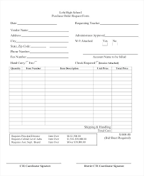 Po Form Template Sample Purchase Order Form Template Free Purchase