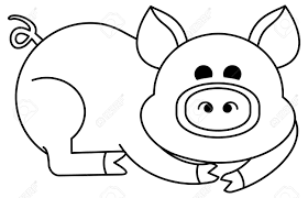 The most favorite pig of all kids is waiting for your crayons with her entire pink family: Funny Cartoon Pig Figure Educational Activity For Children Printable Coloring Page For Kids Royalty Free Cliparts Vectors And Stock Illustration Image 114699496