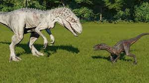 Indoraptor VS Indominus Rex - Jurassic World Evolution - YouTube