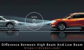 difference between high beam and low beam
